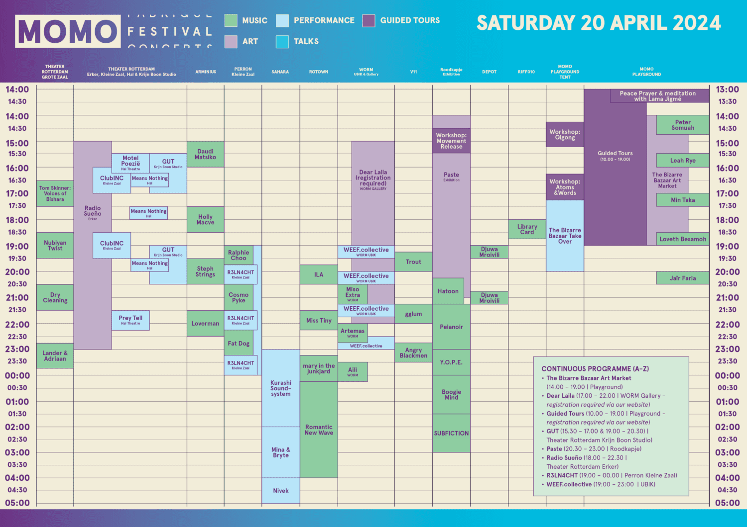 MOMO TIMETABLE 2024